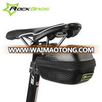 ROCKBROS Carbon Pattern Waterproof Outdoor Sports For All Bike Bicycle Seatpost Cycling Cycle Portable Saddle Bag Tail bag