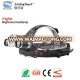 Smiling Shark XML-T6 led camping zoom focus headlamp 18650 rechargeable powerful waterproof headlight with bicycle frame