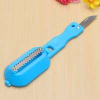 1Pcs kitchen tool cleaning fish skin steel scales brush shaver Remover Cleaner Descaler Skinner Scaler fishing tools knife